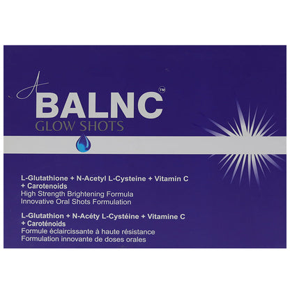 A Balnc Glow Oral Shots | With Glutathione, NAC, Vitamin C & Carotenoids for Skin