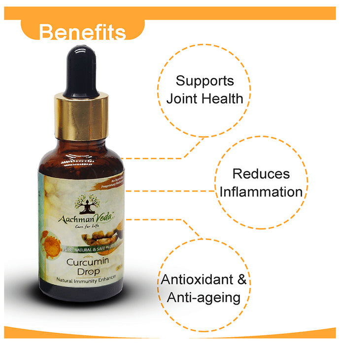 Aachman Veda Curcumin Drop Natural Immunity Enhancer (30ml Each)