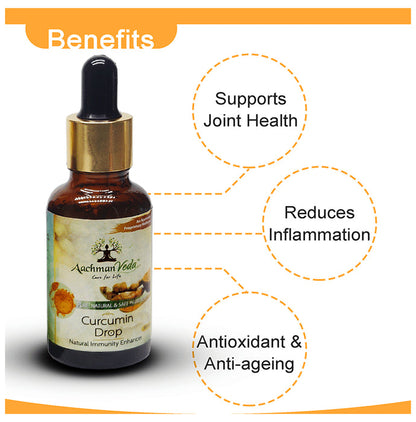 Aachman Veda Curcumin Drop Natural Immunity Enhancer (30ml Each)