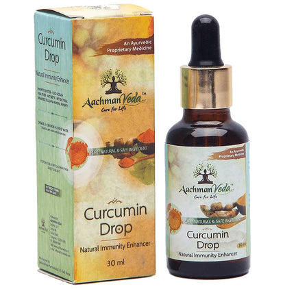 Aachman Veda Garcinia Cambogia Capsule with Aachman Veda Curcumin Drop 30ml Free