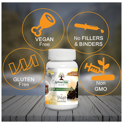 Aachman Veda Shilajit Pure Extract Capsule (60 Each)