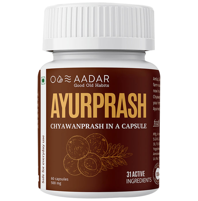 Aadar Ayurprash 500mg Capsule - Classic Derma