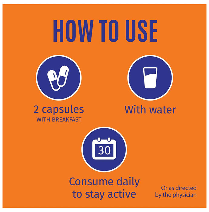 Aadar Stay. Pro. Active. 500mg Capsule Ashwagandha+Bhringraj (60 Each)