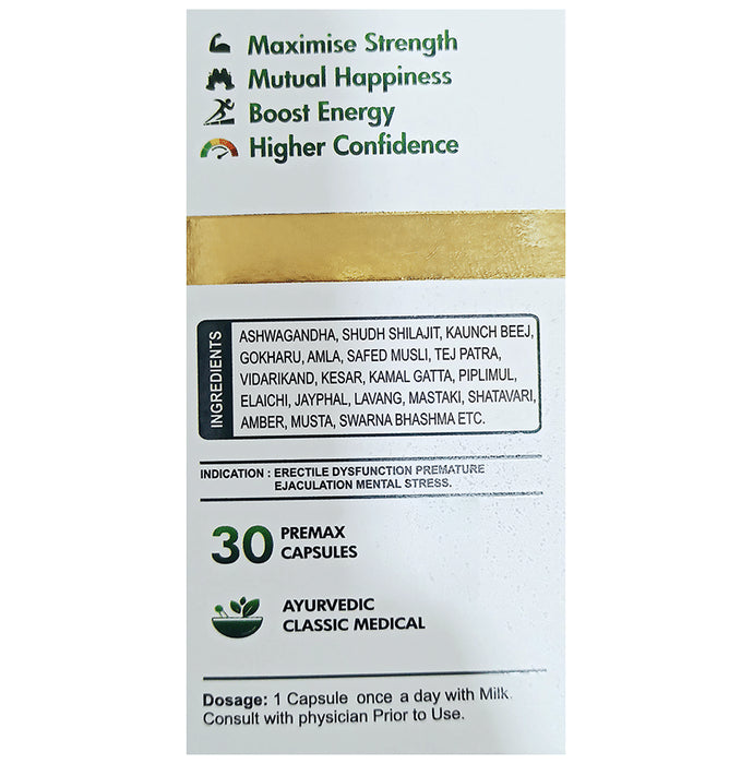 Aadiyogi Herbals Premax Gold Capsule (30 Each)