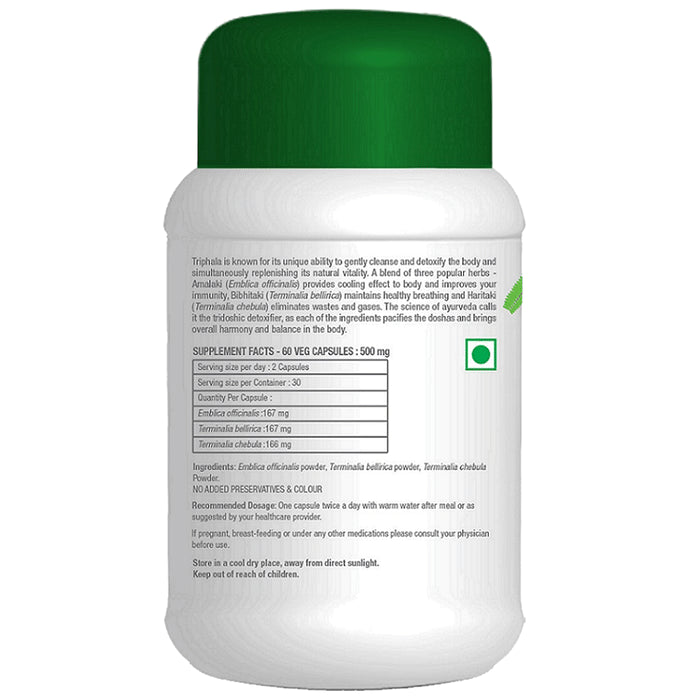 Aavaaram Triphala Enerj+ 500mg Veg Capsule