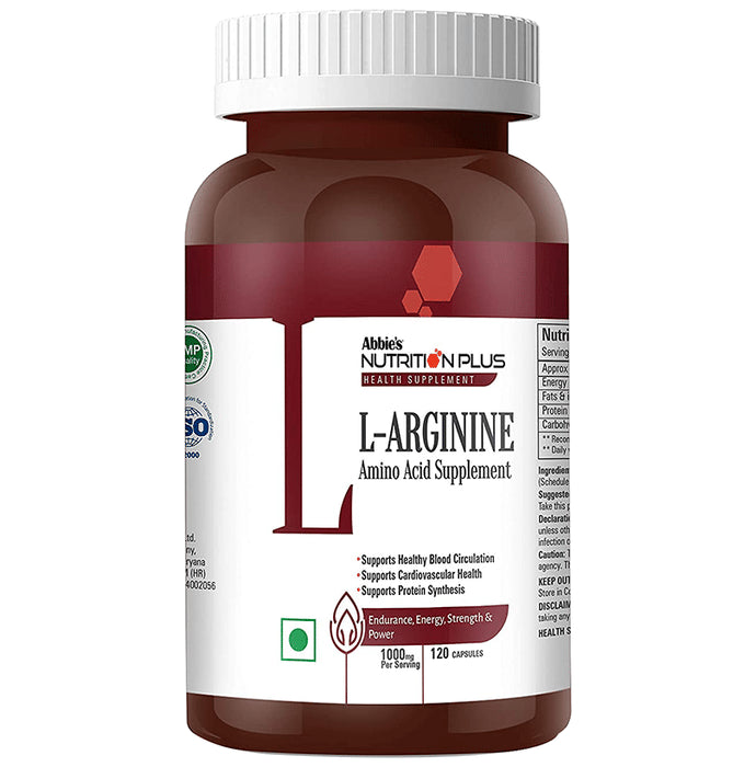 Abbie's Nutrition Plus Health Supplement L-Arginine Capsule - Classic Derma