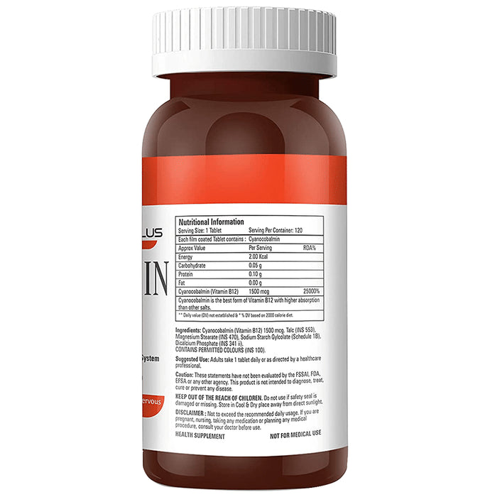 Abbie's Nutrition Plus Health Supplement Vitamin B12 Tablet