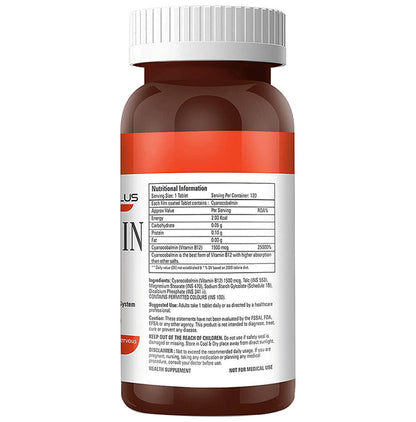 Abbie's Nutrition Plus Health Supplement Vitamin B12 Tablet