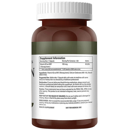 Abbie's Nutrition Plus Health Supplement Vitamin K2 as MK7 Capsule