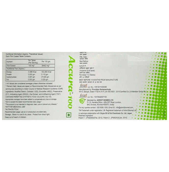 Accura-100 Tablet (10 Each)