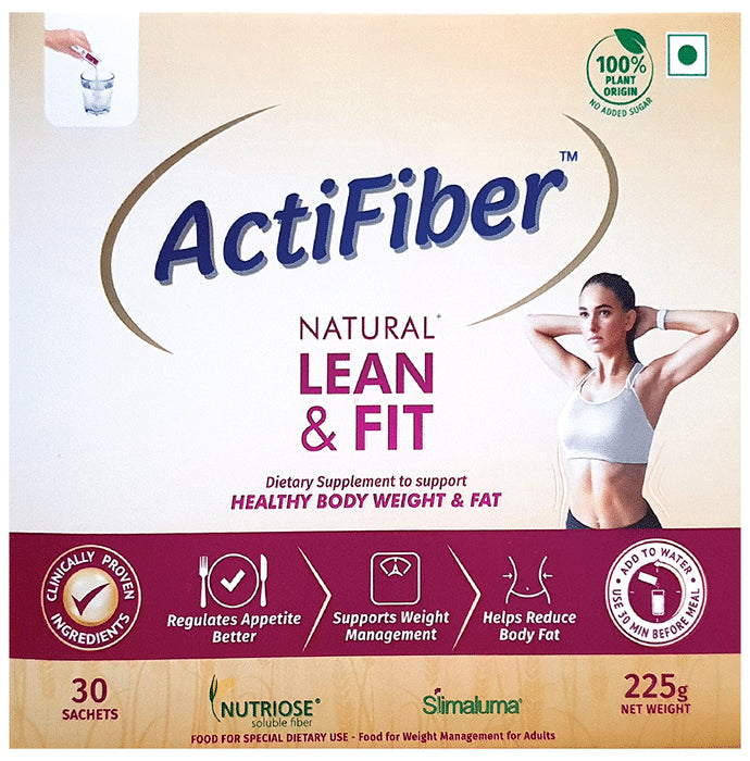 ActiFiber Natural Lean & Fit Sachet (7.5gm Each) Sachet - Classic Derma