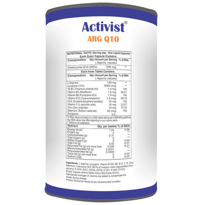 Activist Arg Q10 Tablet In Capsule