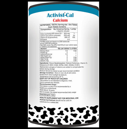 Activist Cal Calcium Tablet