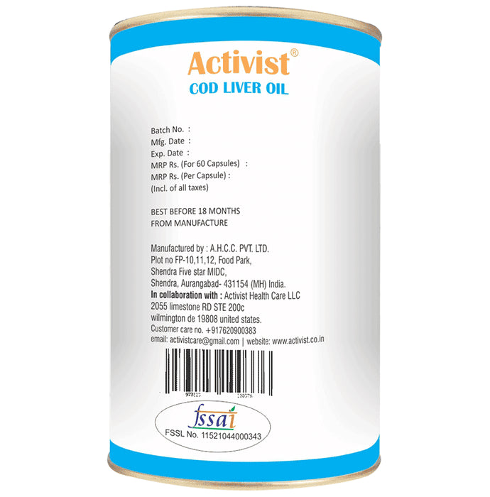 Activist Cod Liver Oil Liquid Capsule