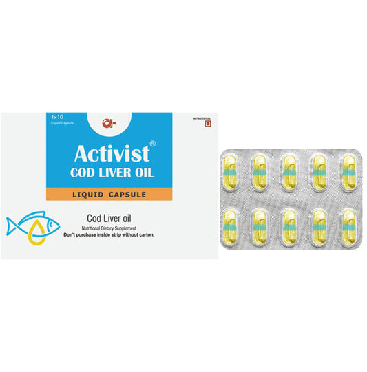 Activist Cod Liver Oil Liquid Capsule (10 Each) - Classic Derma