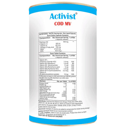 Activist Cod Mv Tablet in Capsule
