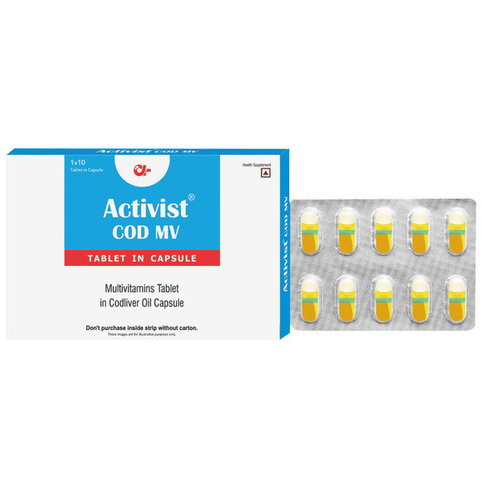 Activist Cod Mv Tablet in Capsule (10 Each) - Classic Derma