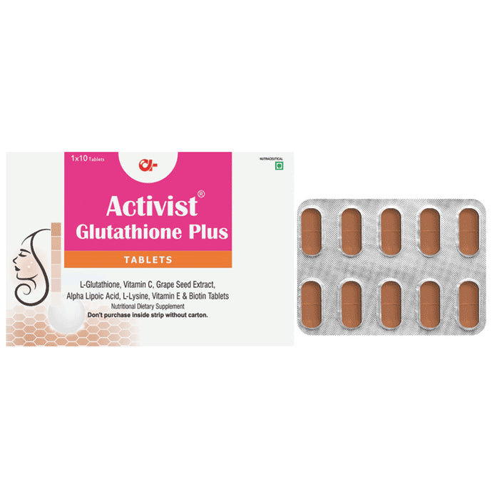 Activist Glutathione Plus Tablet (10 Each) - Classic Derma