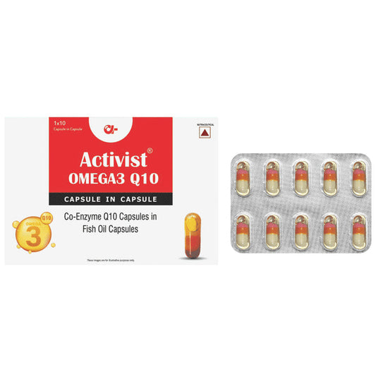Activist Omega 3 Q 10 Capsule in Capsule (10 Each) - Classic Derma