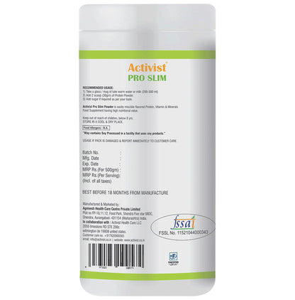 Activist Pro Slim Protein Powder Mango Sugar Free