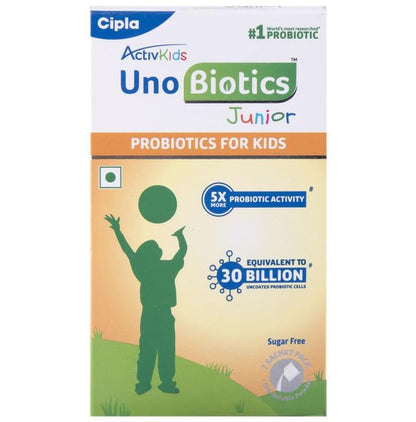Activkids UnoBiotics Junior Probiotics Sachet for Kids' Gut Health | Sugar Free Sugar Free