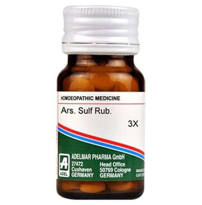 ADEL Ars. Sulf Rub. Trituration Tablet 3X - Classic Derma
