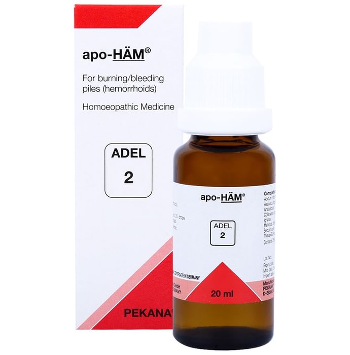 ADEL Piles Care Combo Pack of ADEL 2 Apo-Ham Drop 20ml & Aesculus H Dilution 30 CH 10ml