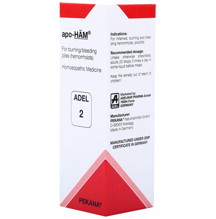ADEL Piles Care Combo Pack of ADEL 2 Apo-Ham Drop 20ml & Aesculus H Dilution 30 CH 10ml