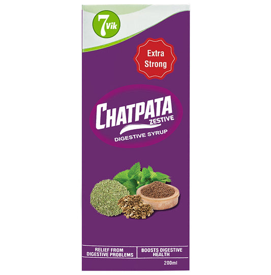 7vik Chatpata Zestive Digestive Syrup - Classic Derma