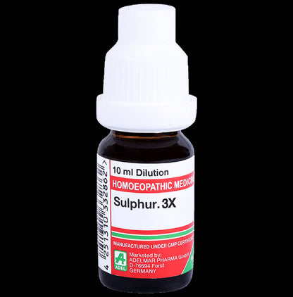 ADEL Sulphur. Dilution 3X - Classic Derma
