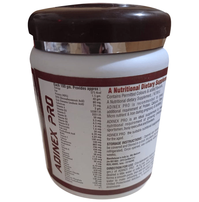 Adinex Pro DHA Protein Powder Chocolate Sugar Free