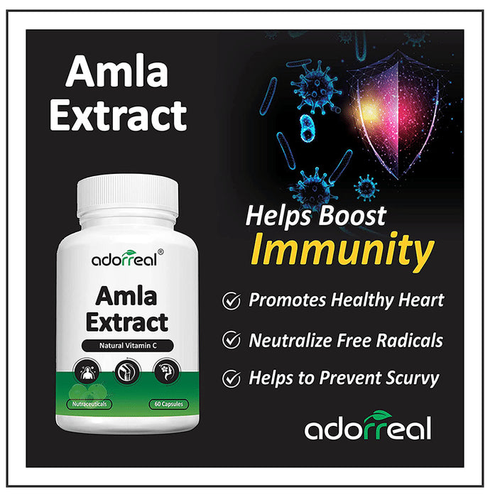 Adorreal Amla Extract Natural Vitamin C Extract Capsule