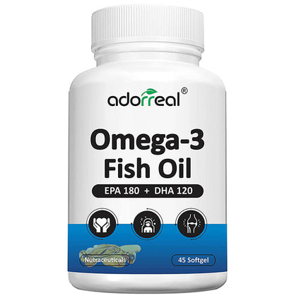 Adorreal Omega-3 Fish Oil EPA 180 + DHA 120 Softgels - Classic Derma