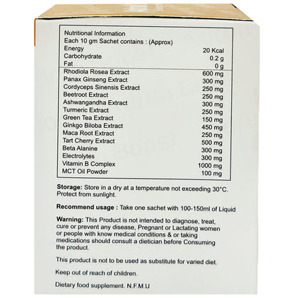 Adrun Boost Daily Essential Running Powder Sachet (10gm Each) Orange