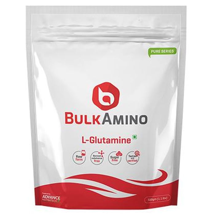 Advance Nutratech BulkAmino L-Glutamine Supplement Powder - Classic Derma