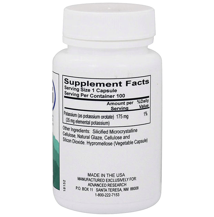 Advanced Research Potassium Orotate 175mg Veggie Capsule