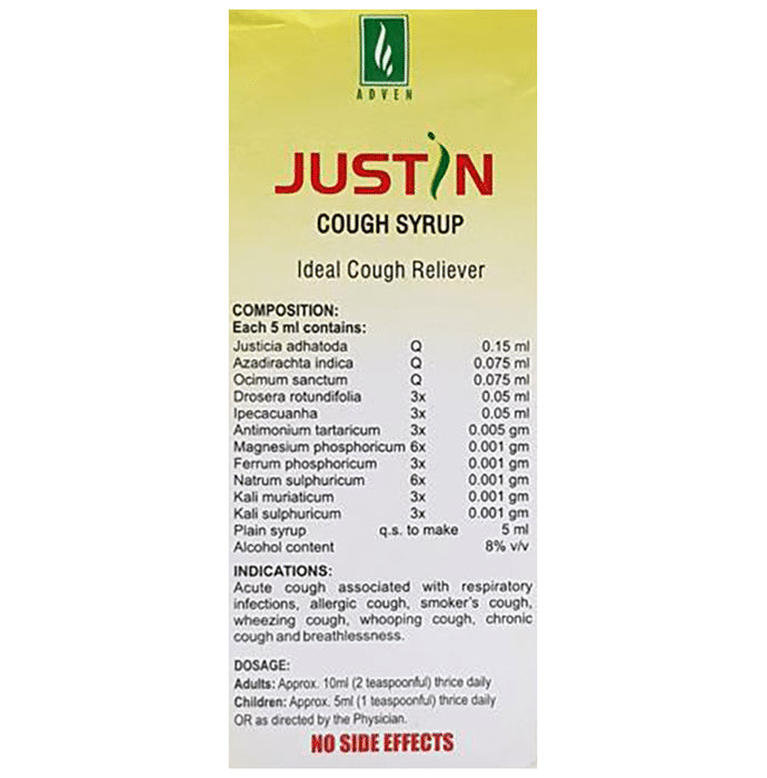 Adven Justin Cough Syrup