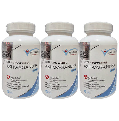 Advitamins Double Strength Ashwagandha 1200mg Tablets (60 Each)