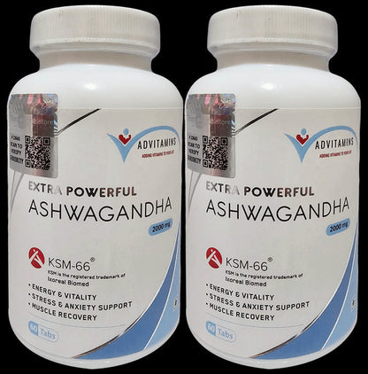 Advitamins Extra Powerful Ashwagandha 2000mg Tablets (60 Each)