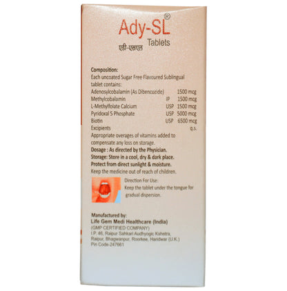Ady-SL Tablet Delicious Sugar Free