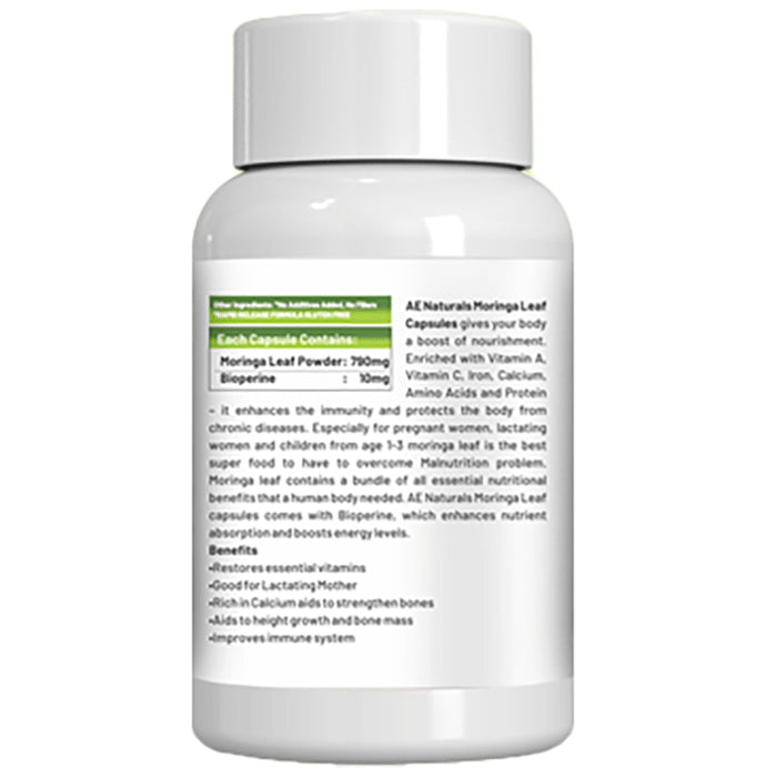 AE Naturals Moringa Leaf Veg Capsule