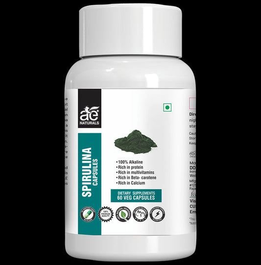 AE Naturals Spirulina Veg Capsule - Classic Derma