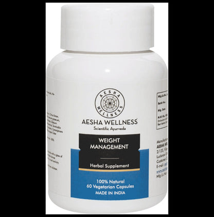 Aesha Wellness Weight Management Vegetarian Capsule - Classic Derma