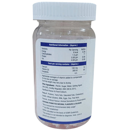 Aesocal-D Calcium & Vitamin D2 Gummies Strawberry