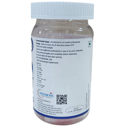 Aesocal-D Calcium & Vitamin D2 Gummies Strawberry