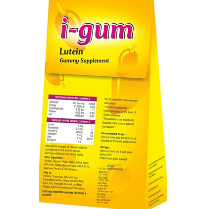 Aesthetic Softcaps I-gum Lutein Gummies Mango