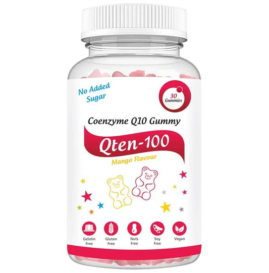 Aesthetic Softcaps Qten 100 Coenzyme Q10 Gummies Mango No Added Sugar - Classic Derma
