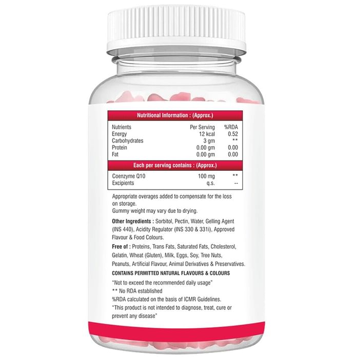 Aesthetic Softcaps Qten 100 Coenzyme Q10 Gummies Mango No Added Sugar