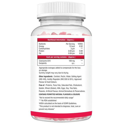 Aesthetic Softcaps Qten 100 Coenzyme Q10 Gummies Mango No Added Sugar