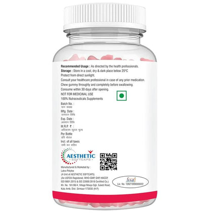 Aesthetic Softcaps Qten 100 Coenzyme Q10 Gummies Mango No Added Sugar